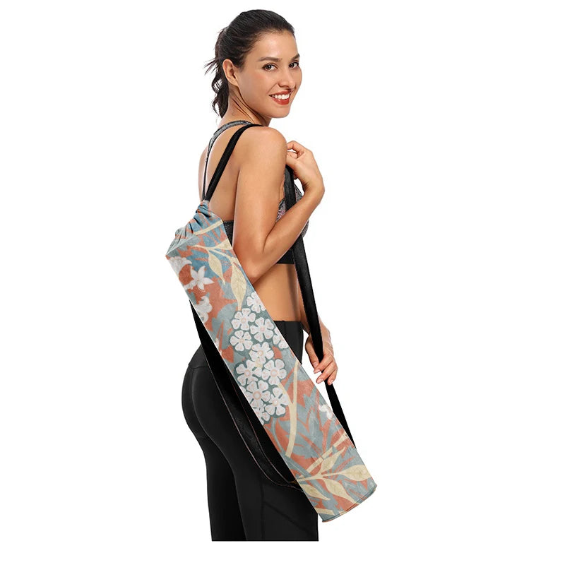 Printed Canvas Drawstring Yoga Bag