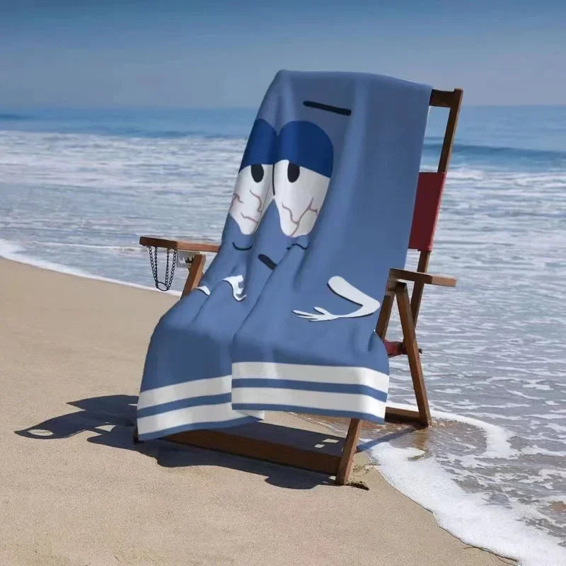 Cartoon Funny Towelie Beach Towel