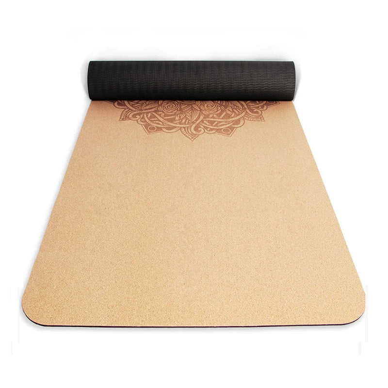 5mm Natural Cork TPE Yoga Mat