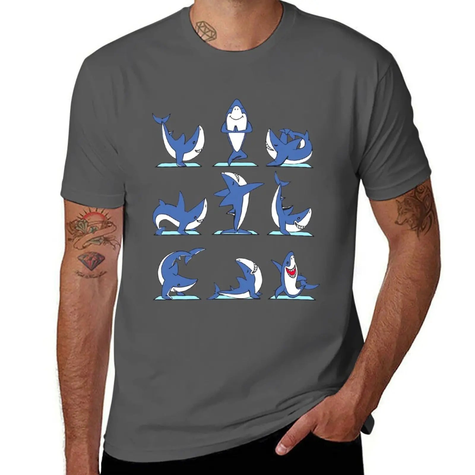 Shark Yoga Poses T-Shirt