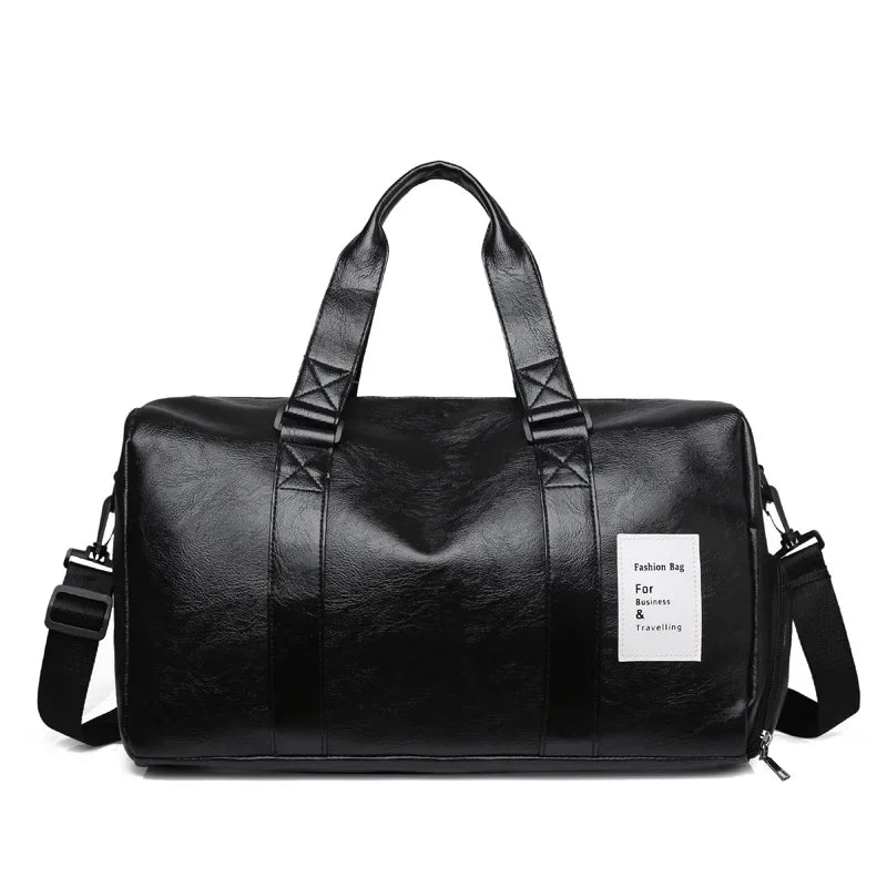 Leather Sports Bags Dry Wet Bags Men