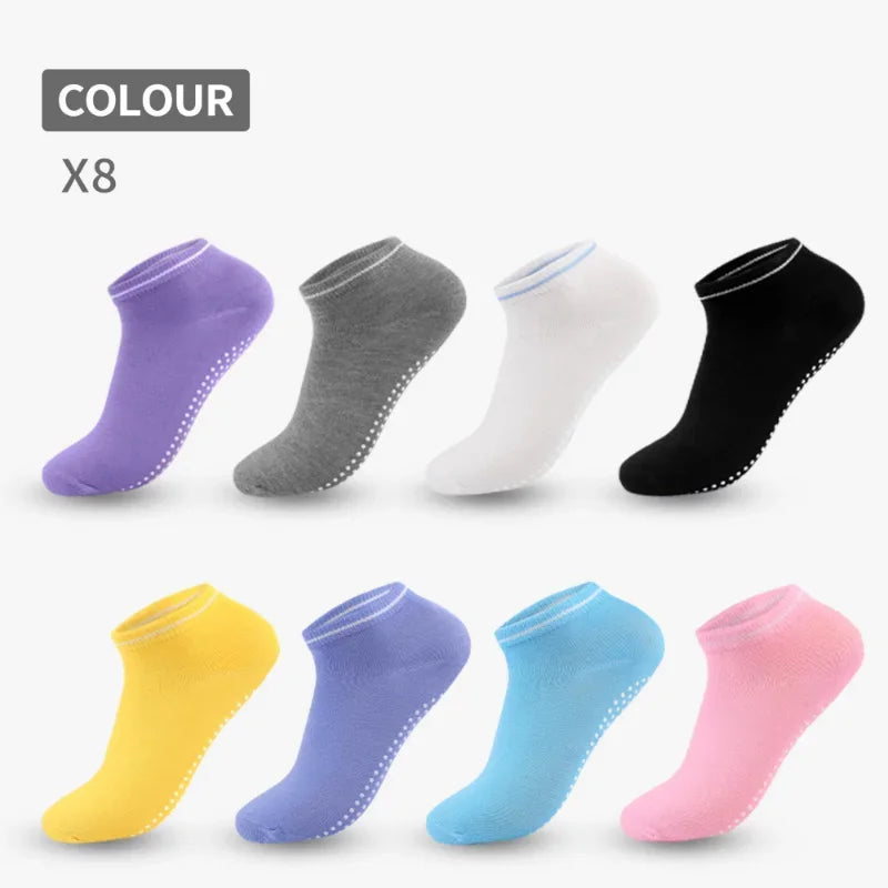 Women Non-Slip Grips Cotton Sock