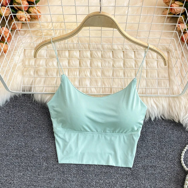 Summer Bra Ice Silk Crop Tops