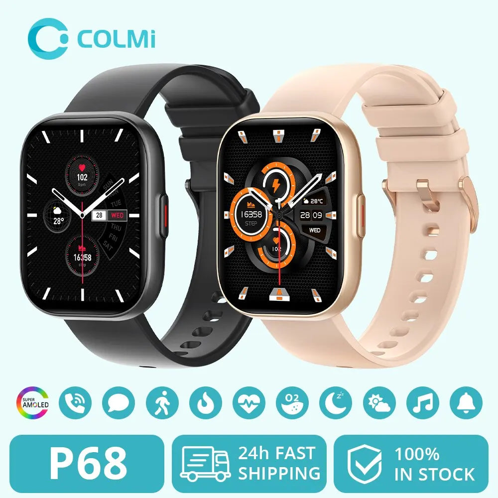 2.04'' AMOLED Screen Smart Watch Men Women