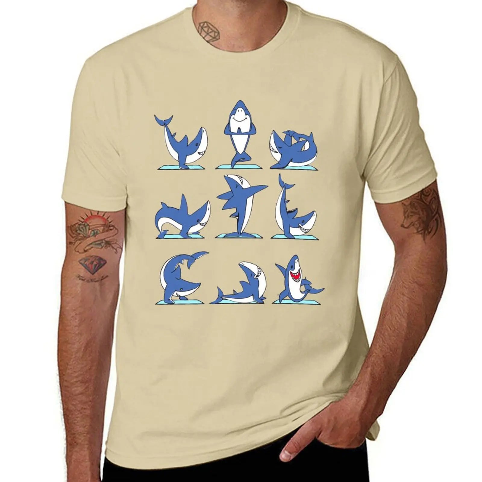 Shark Yoga Poses T-Shirt