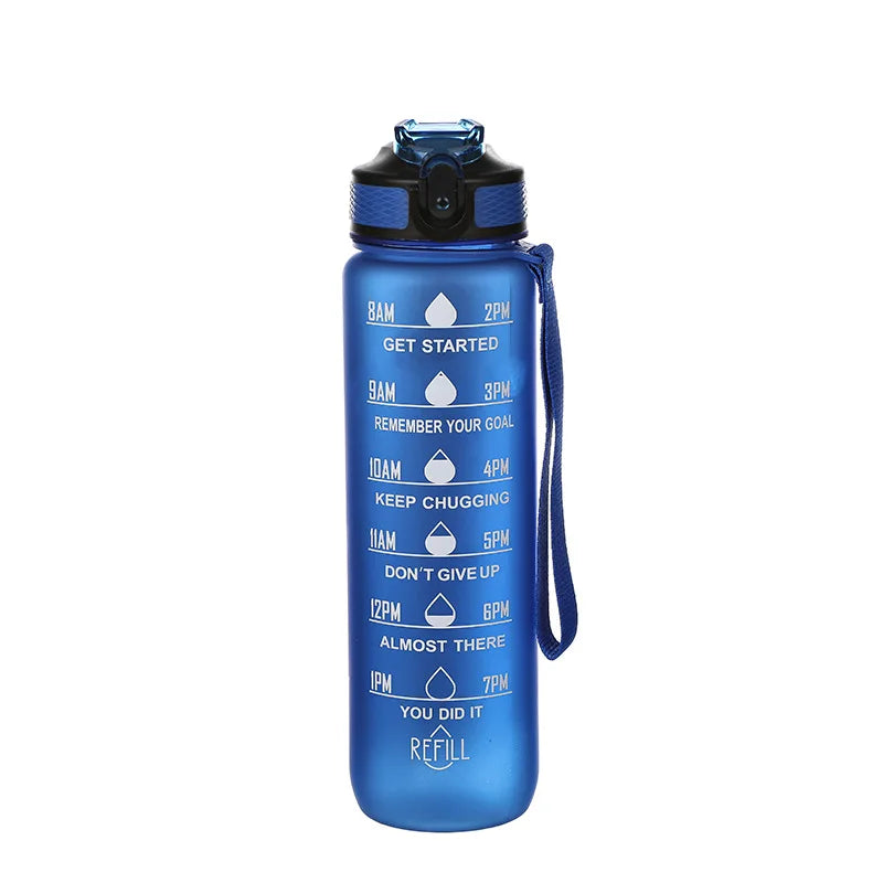 1 Liter Motivational Sport Water Bottle