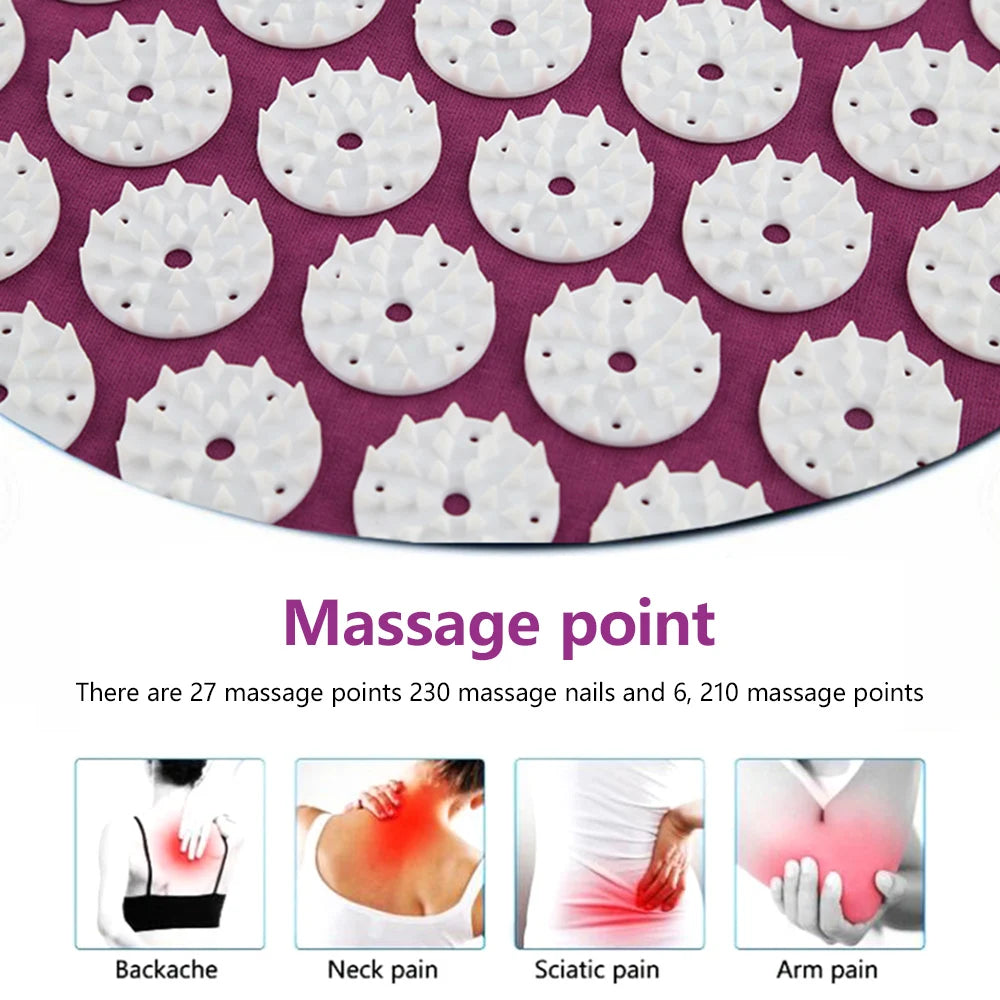 Acupressure Yoga Mat Massage Cushion Pillow