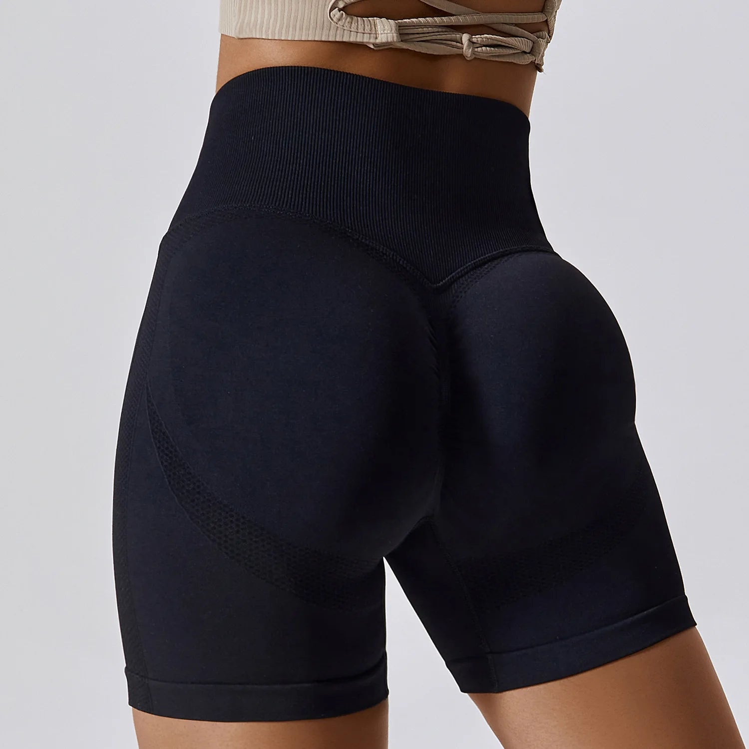 Women Workout High Waist Yoga Shorts