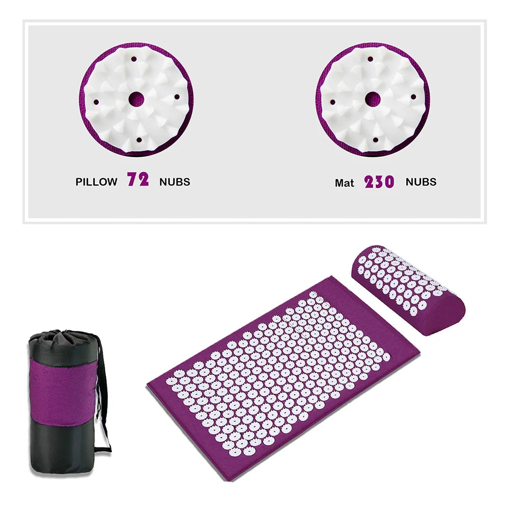 Acupressure Yoga Mat Massage Cushion Pillow