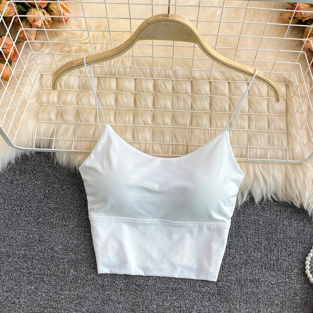 Summer Bra Ice Silk Crop Tops