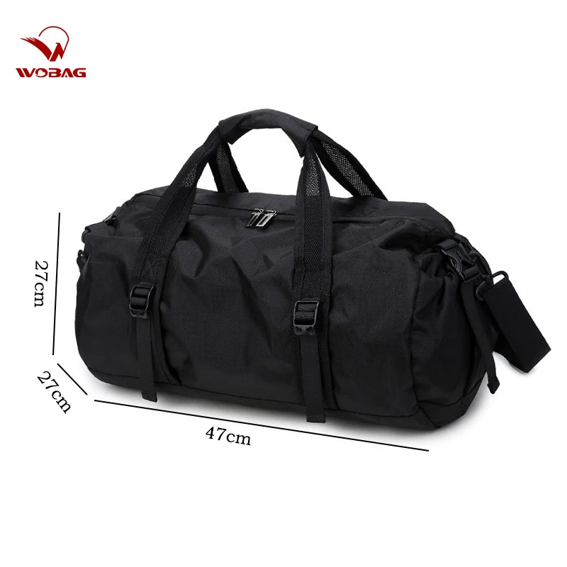 Fashion Black New Weekend Short-distance Travel Bag