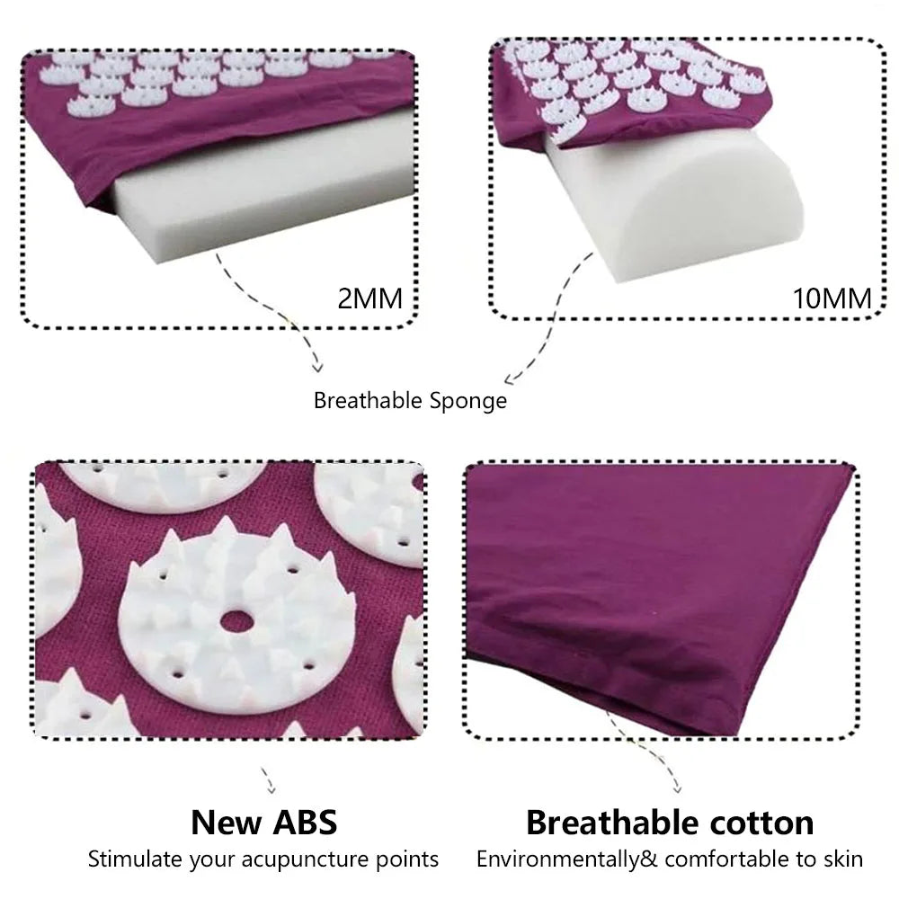 Acupressure Yoga Mat Massage Cushion Pillow