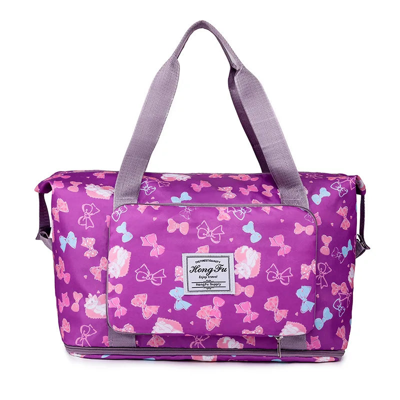 Women's Printed Fitness Travel Bag