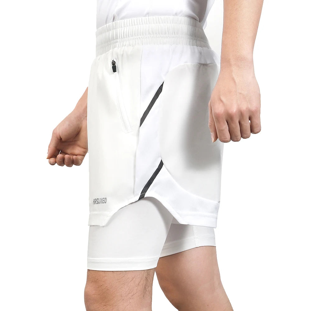 Men Running Shorts 2 In 1