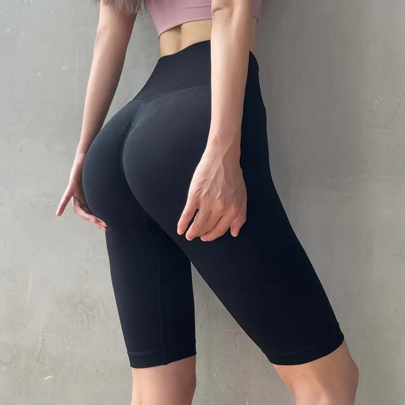 High Waist Women Yoga Shorts