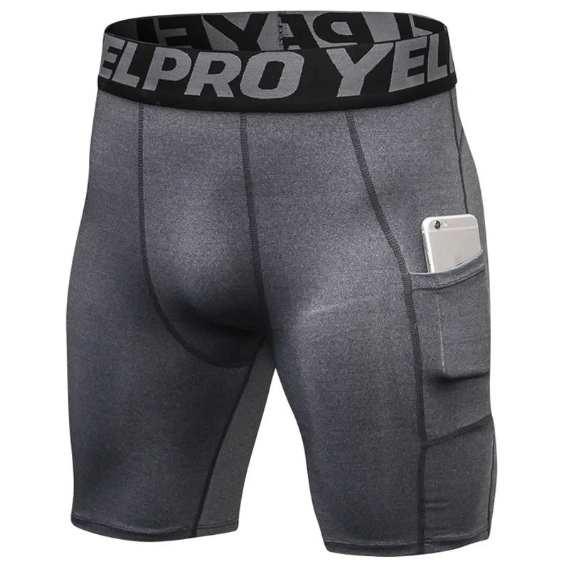 Men's Workout Lightweight Shorts with Phone Security Pockets