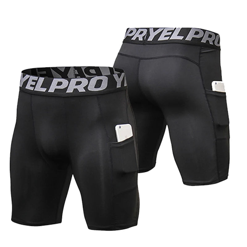 Men's Workout Lightweight Shorts with Phone Security Pockets