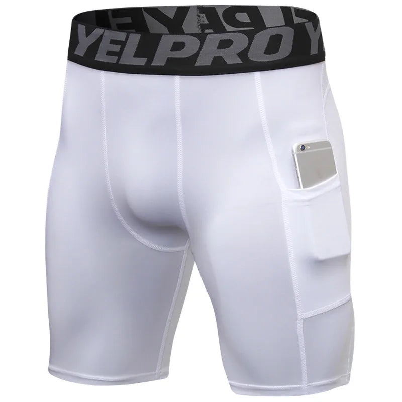 Men's Workout Lightweight Shorts with Phone Security Pockets